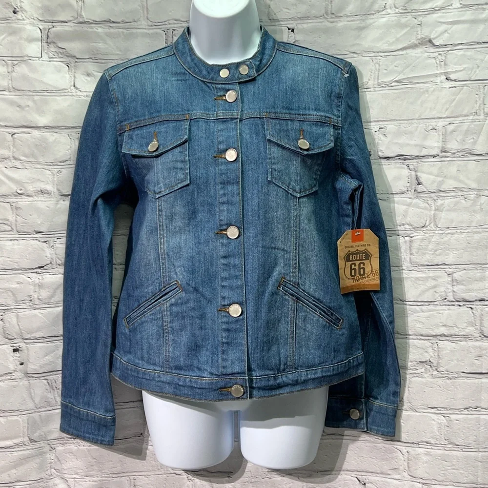 Route 66 NWT Denim Jacket - size Large - Picture 3 of 12